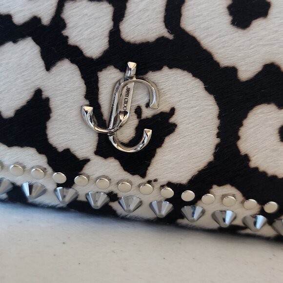 Jimmy Choo Studded Calf Hair Camera Bag "EUC" - Picture 5 of 16